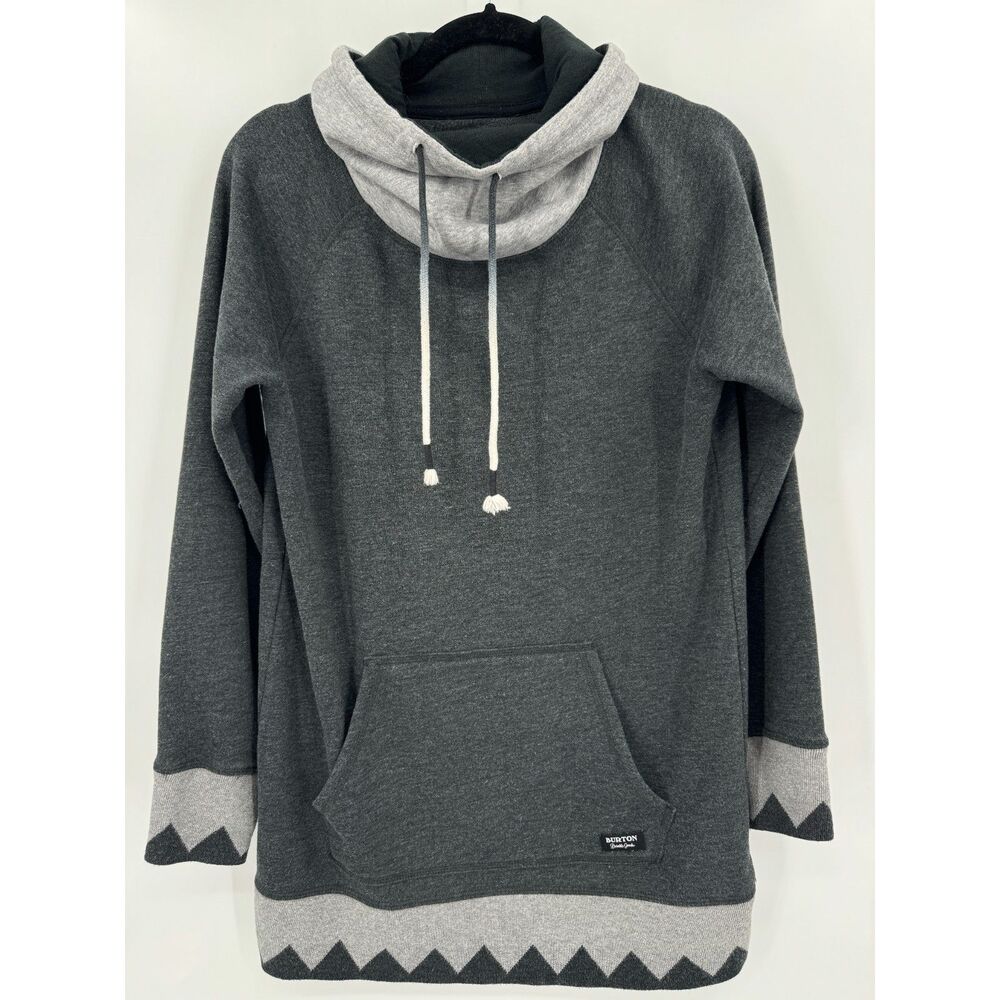 BURTON Fox Trot Gray Cowl Neck Pullover Sweater Size S